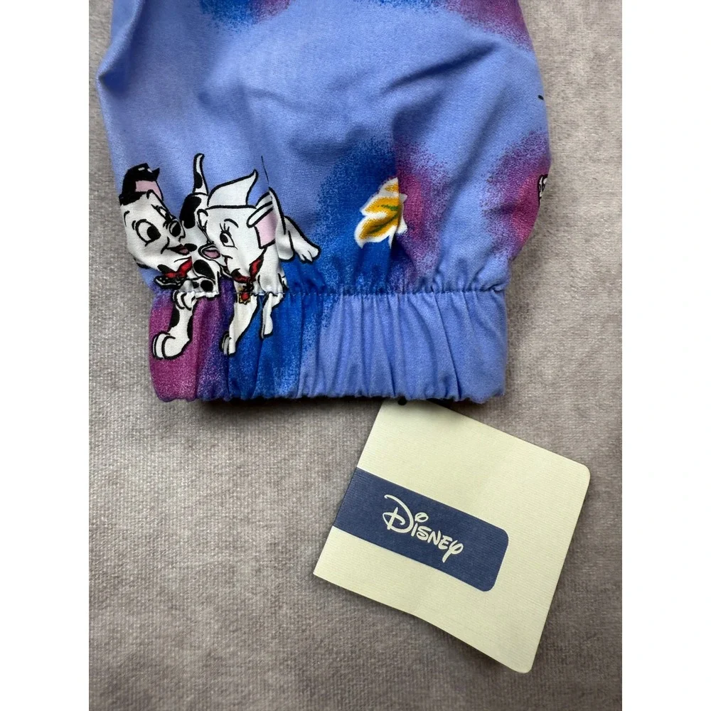 NWT VTG 2003 Disney X Barco Uniforms 101 Dalmatians Blue Scrub Jacket Size S USA - Picture 11 of 16
